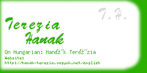 terezia hanak business card